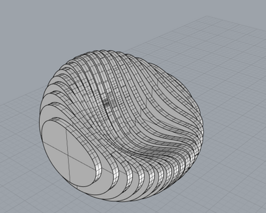 Parametric Chair, Laser Cut, CNC Wood Structure