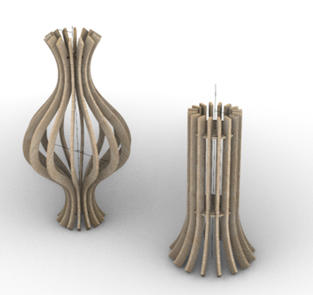 Parametric Light Units, CNC Cut file, Light Set 1